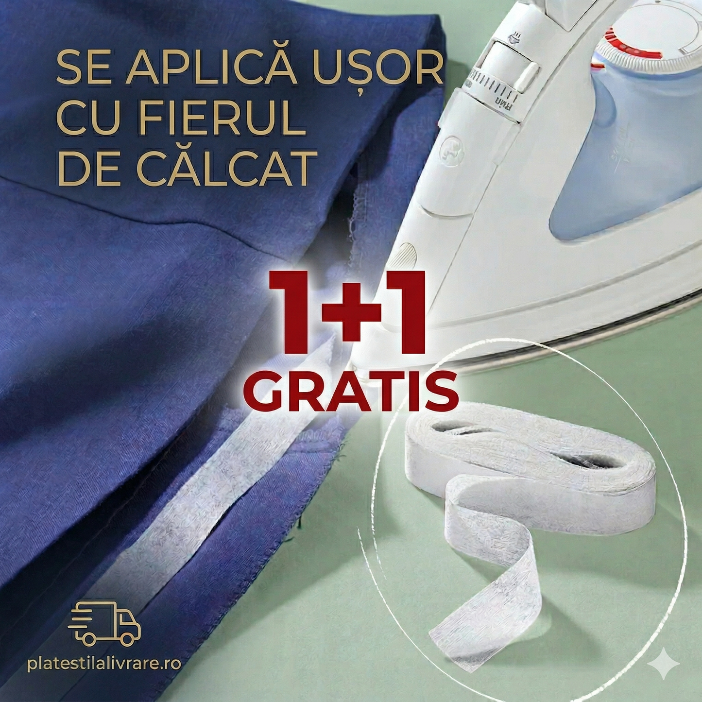 Bandă Textilă Autoadezivă - 1 +1 🎁 GRATIS