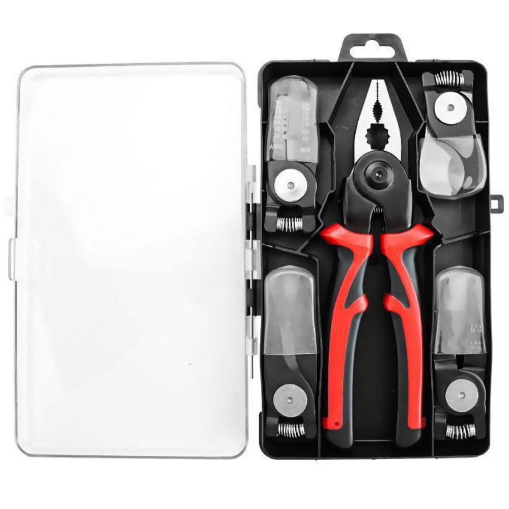 Clește Multifuncțional 5-în-1 cu Capete Interșanjabile și Mâner Ergonomic